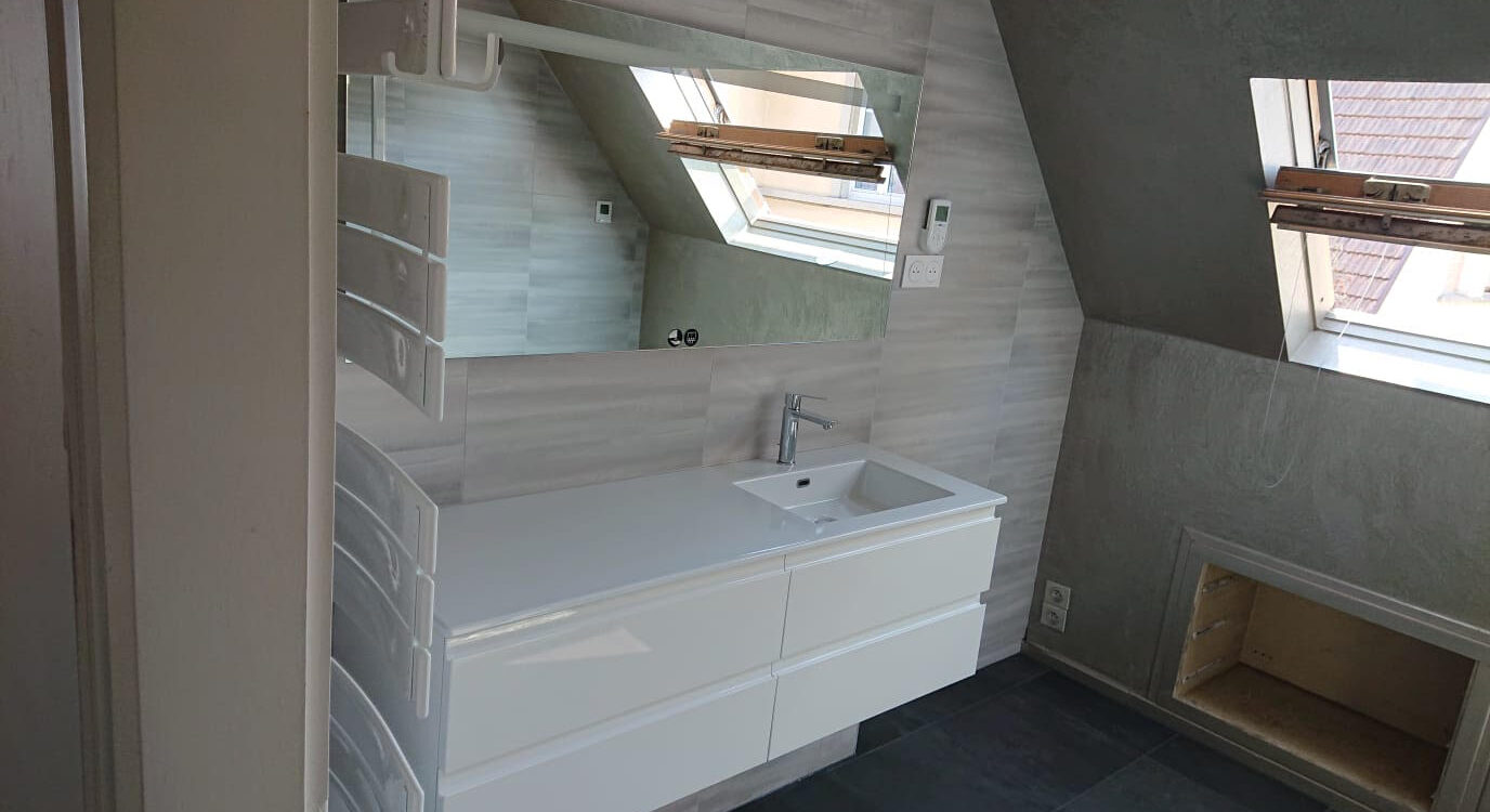 Cr&eacute;ation de salle de bain cl&eacute; en main proche d’Haguenau et Strasbourg Erstein